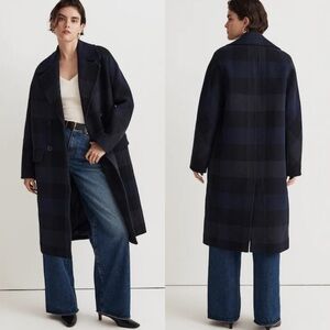 Madewell The Gianna Coat in Plaid Insuluxe Fabric